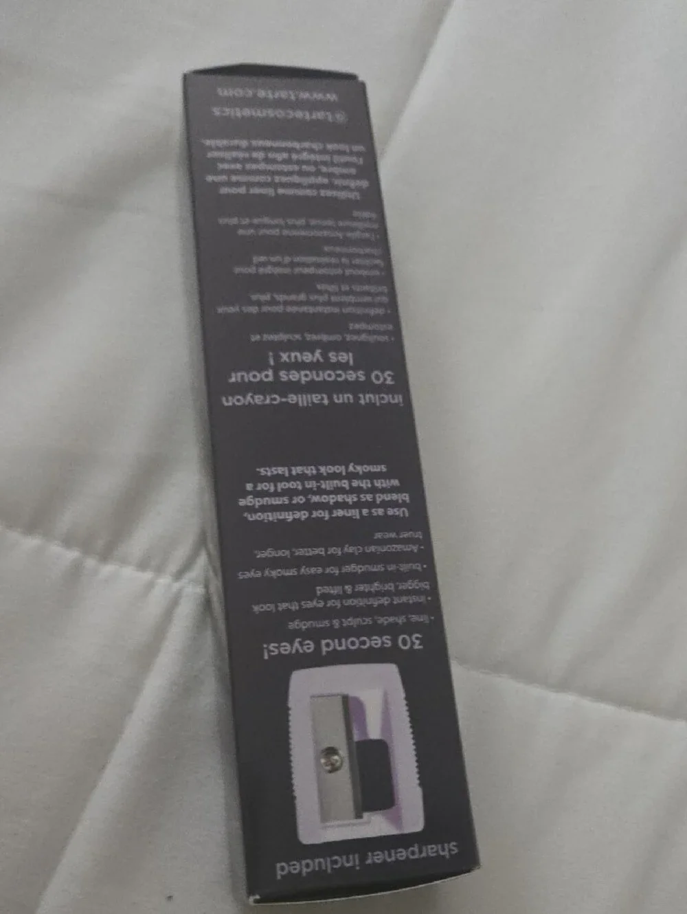 tarte smolderEYES Eyeliner Pencil in Black and Gold Box